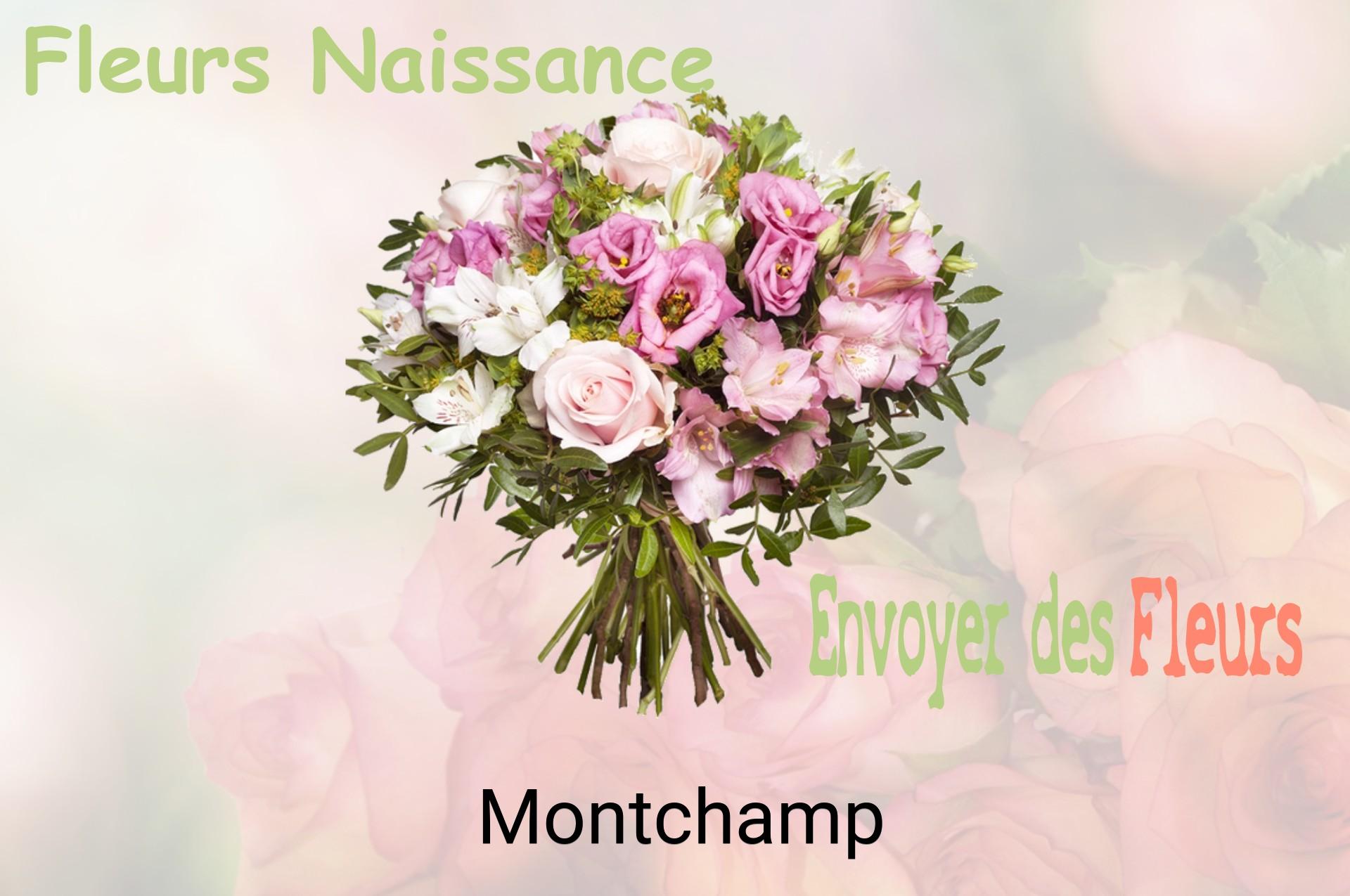 Bouquet de fleurs de naissance livré à Montchamp
